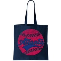 Atlanta Vintage Baseball Fan Tote Bag