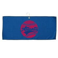 Atlanta Vintage Baseball Fan Large Microfiber Waffle Golf Towel