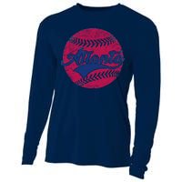 Atlanta Vintage Baseball Fan Cooling Performance Long Sleeve Crew