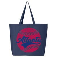 Atlanta Vintage Baseball Fan 25L Jumbo Tote