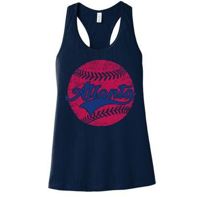 Atlanta Vintage Baseball Fan Women's Racerback Tank