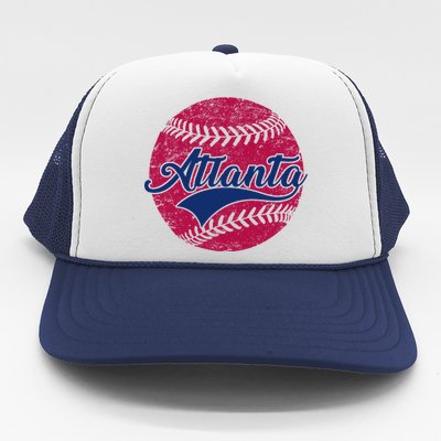 Atlanta Vintage Baseball Fan Trucker Hat