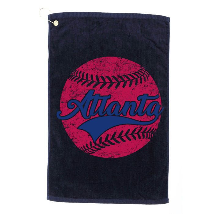 Atlanta Vintage Baseball Fan Platinum Collection Golf Towel