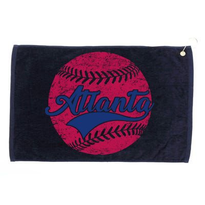 Atlanta Vintage Baseball Fan Grommeted Golf Towel