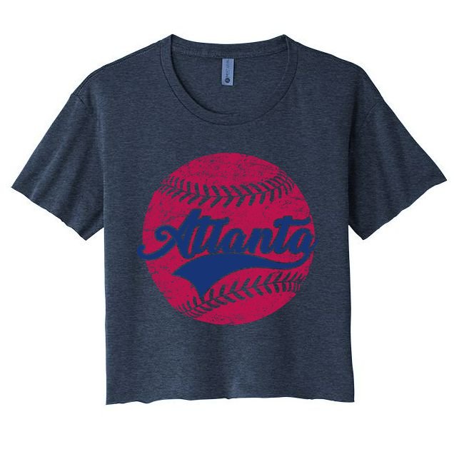 Atlanta Vintage Baseball Fan Crop Top