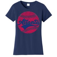 Atlanta Vintage Baseball Fan Women's T-Shirt