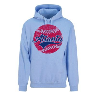 Atlanta Vintage Baseball Fan Unisex Surf Hoodie