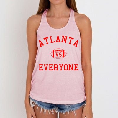 Atlanta Vs Everyone Football Sports Fans Women's Knotted Racerback Tank