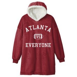 Atlanta Vs Everyone Football Sports Fans Hooded Wearable Blanket