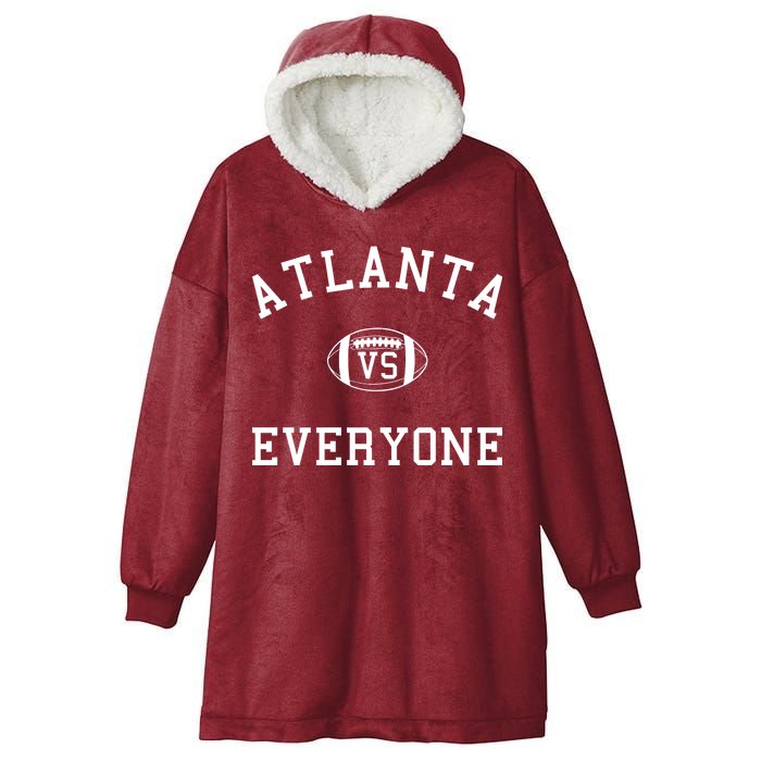 Atlanta Vs Everyone Football Sports Fans Hooded Wearable Blanket