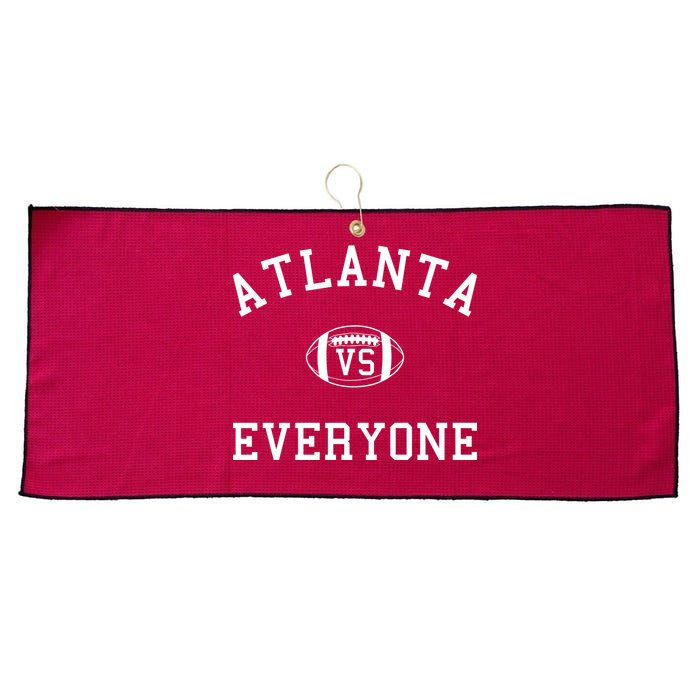 Atlanta Vs Everyone Football Sports Fans Large Microfiber Waffle Golf Towel