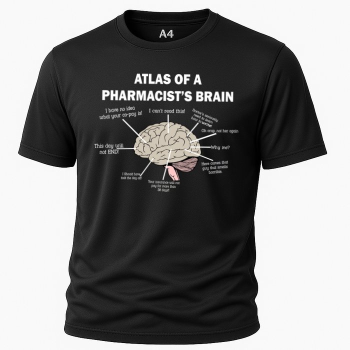 Atlas of A Pharmacist's Brain Cooling Performance Crew T-Shirt