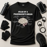 Atlas of A Pharmacist's Brain Cooling Performance Crew T-Shirt
