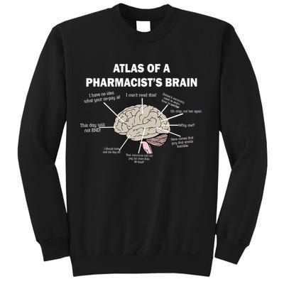 Atlas of A Pharmacist's Brain Sweatshirt