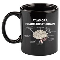 Atlas of A Pharmacist's Brain 11oz C Handle Ceramic Mug