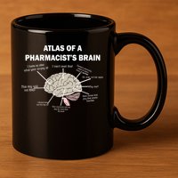Atlas of A Pharmacist's Brain 11oz C Handle Ceramic Mug