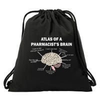 Atlas of A Pharmacist's Brain Drawstring Bag