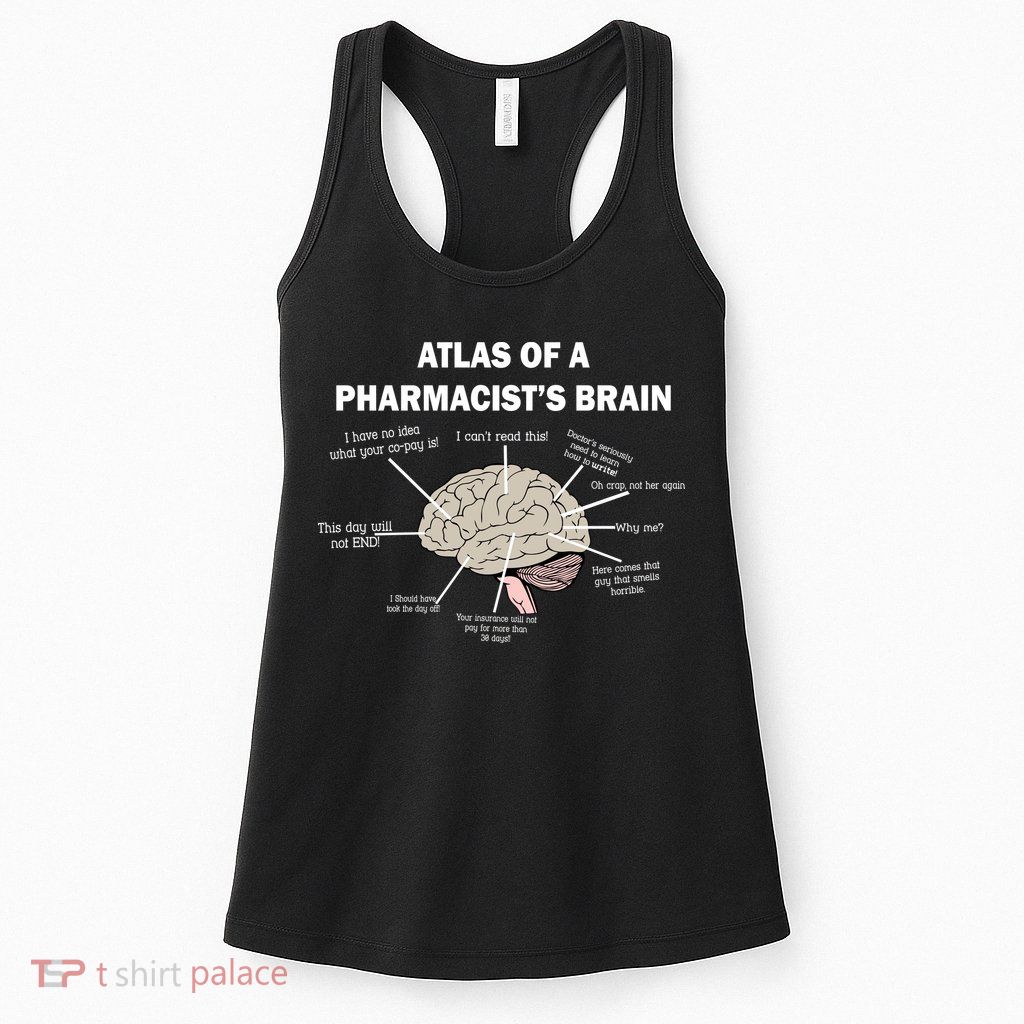 Atlas of A Pharmacist's Brain Womens Tank Top