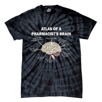 Atlas of A Pharmacist's Brain Tie-Dye T-Shirt