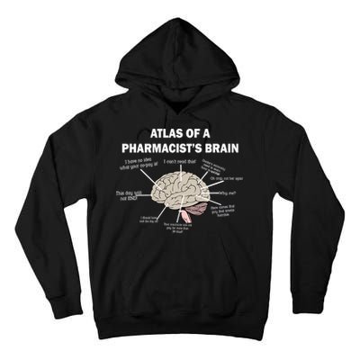 Atlas of A Pharmacist's Brain Tall Hoodie