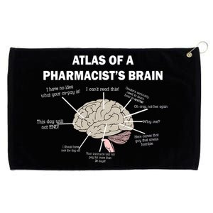 Atlas of A Pharmacist's Brain Grommeted Golf Towel