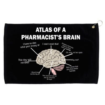 Atlas of A Pharmacist's Brain Grommeted Golf Towel