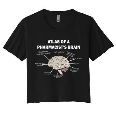 Atlas of A Pharmacist's Brain Crop Top