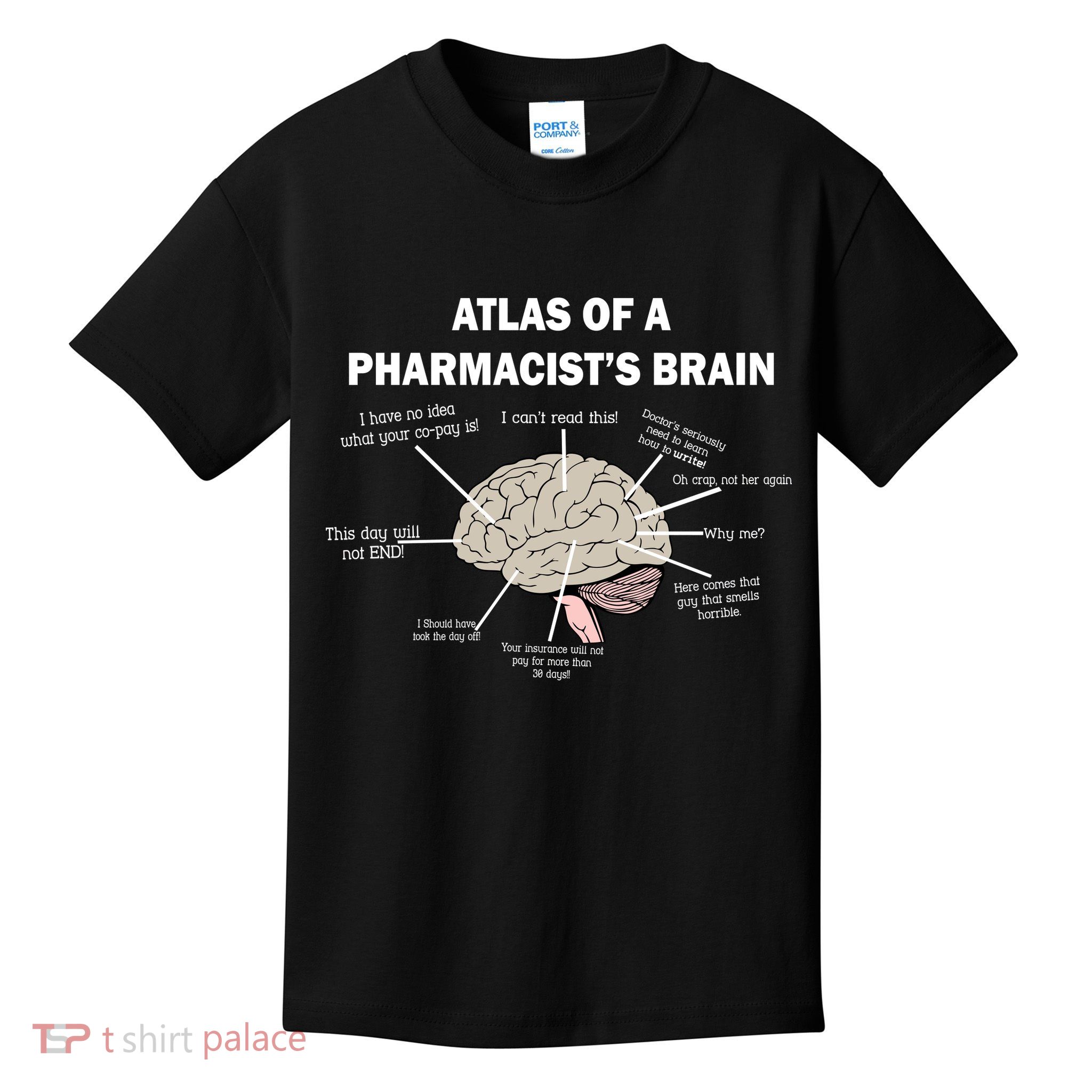 Atlas of A Pharmacist's Brain Kids T-Shirt
