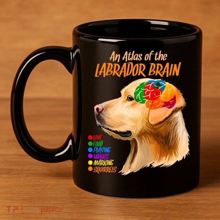 Atlas of The Labrador Retriever Brain 11oz C Handle Ceramic Mug