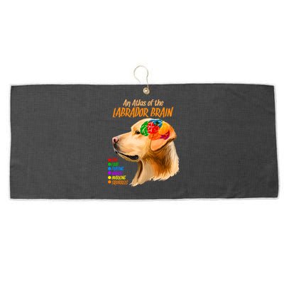 Atlas of The Labrador Retriever Brain Large Microfiber Waffle Golf Towel