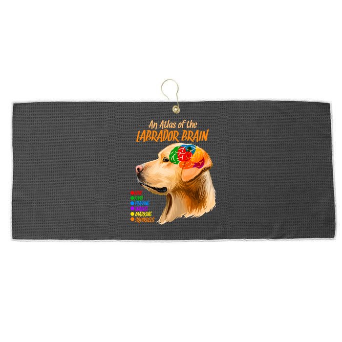 Atlas of The Labrador Retriever Brain Large Microfiber Waffle Golf Towel