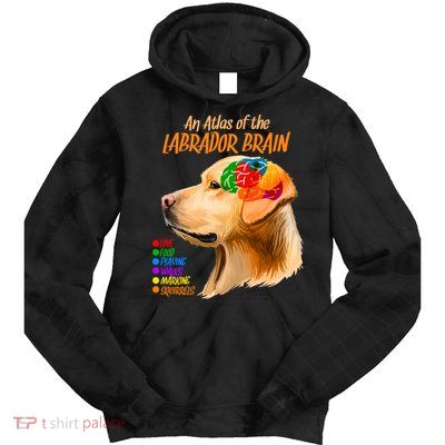 Atlas of The Labrador Retriever Brain Tie Dye Hoodie