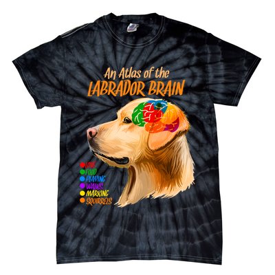 Atlas of The Labrador Retriever Brain Tie-Dye T-Shirt