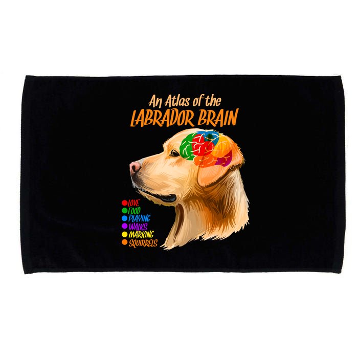 Atlas of The Labrador Retriever Brain Microfiber Hand Towel