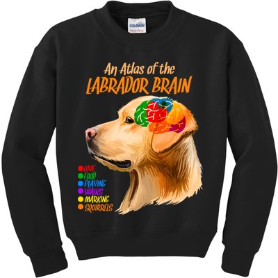 Atlas of The Labrador Retriever Brain Kids Sweatshirt