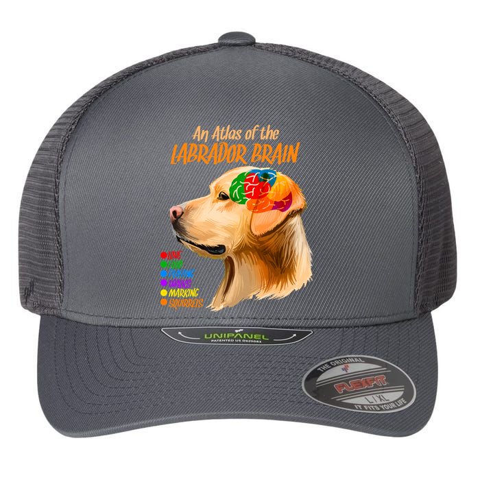 Atlas of The Labrador Retriever Brain Flexfit Unipanel Trucker Cap