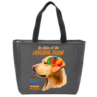 Atlas of The Labrador Retriever Brain Zip Tote Bag