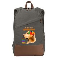 Atlas of The Labrador Retriever Brain Cotton Canvas Backpack