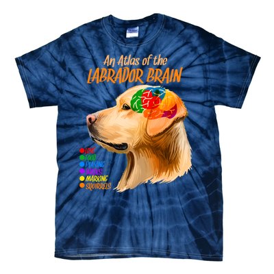 Atlas of The Labrador Retriever Brain Tie-Dye T-Shirt