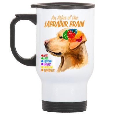 Atlas of The Labrador Retriever Brain Stainless Steel Travel Mug