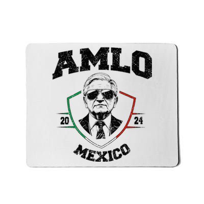 Amlo Tricolor Mexican Flag Mexican President 2024 Mousepad