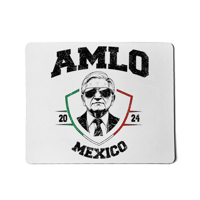 Amlo Tricolor Mexican Flag Mexican President 2024 Mousepad