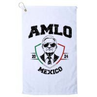 Amlo Tricolor Mexican Flag Mexican President 2024 Platinum Collection Golf Towel