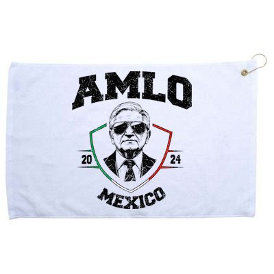 Amlo Tricolor Mexican Flag Mexican President 2024 Grommeted Golf Towel