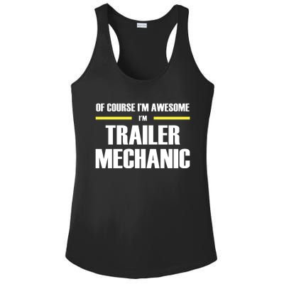 Awesome Trailer Mechanic Gift Ladies PosiCharge Competitor Racerback Tank