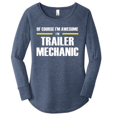 Awesome Trailer Mechanic Gift Women's Perfect Tri Tunic Long Sleeve Shirt