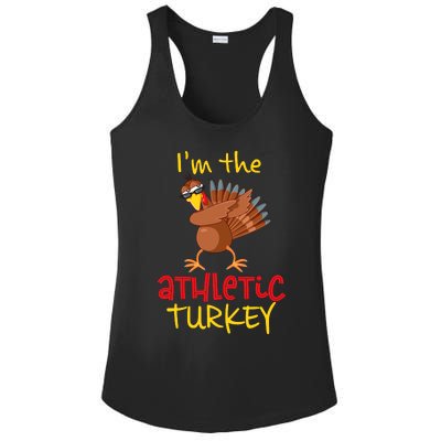 Athletic Turkey Matching Family Group Thanksgiving Party Ladies PosiCharge Competitor Racerback Tank