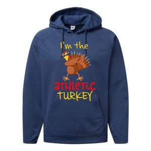 Athletic Turkey Matching Family Group Thanksgiving Party Performance Fleece Hoodie