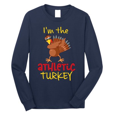 Athletic Turkey Matching Family Group Thanksgiving Party Long Sleeve Shirt