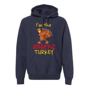 Athletic Turkey Matching Family Group Thanksgiving Party Premium Hoodie